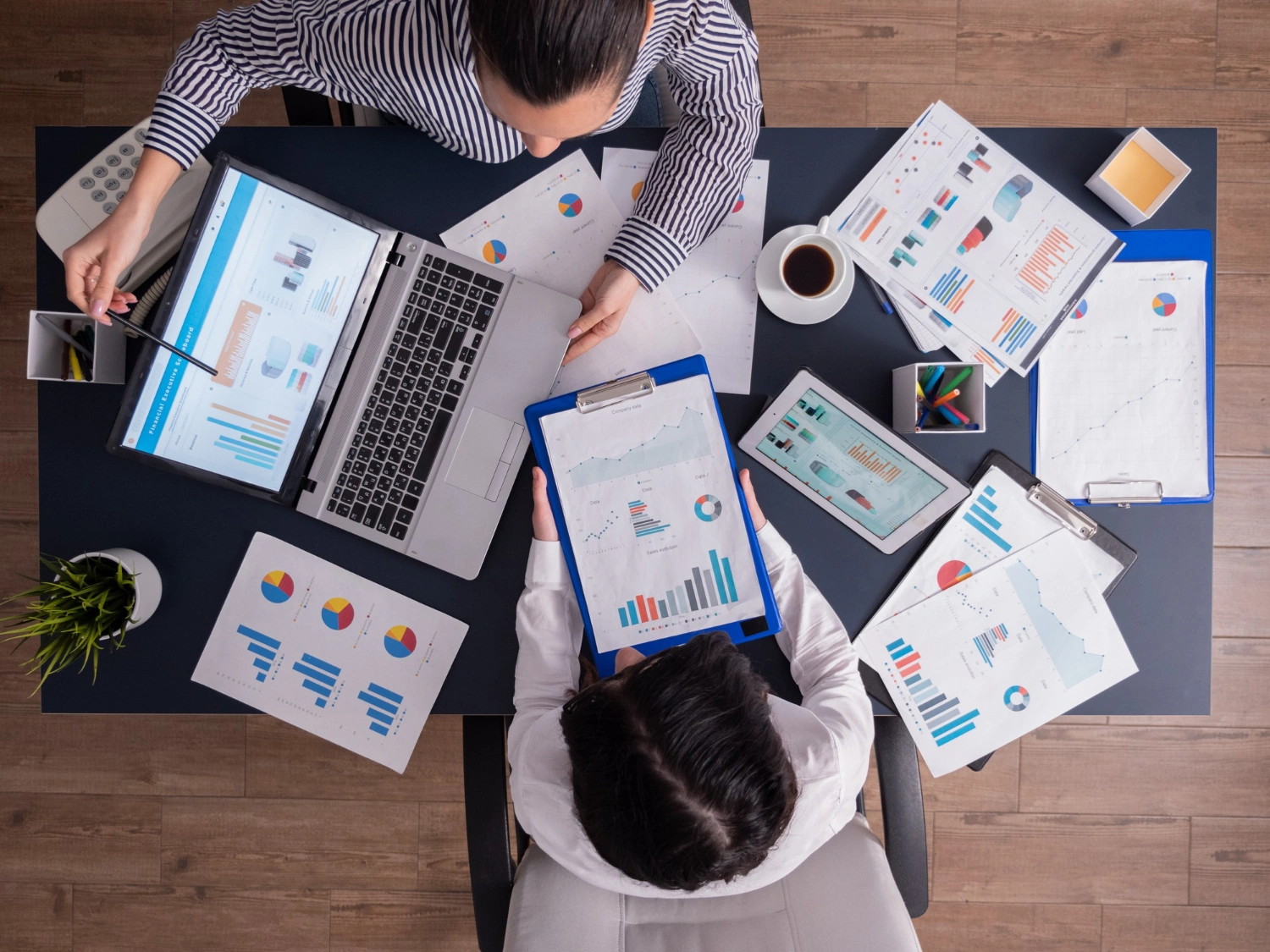 SEO specialist analyzing Google ranking data